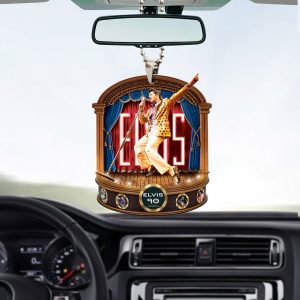 Elvis Presley Custom Shape 1-sided Acrylic Car Ornament - MAITM 9281