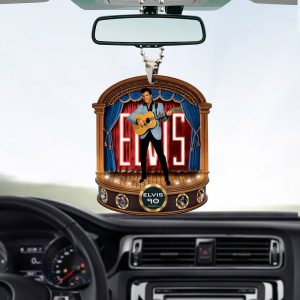 Elvis Presley Custom Shape 2-sided Acrylic Car Ornament - MAITM 9282