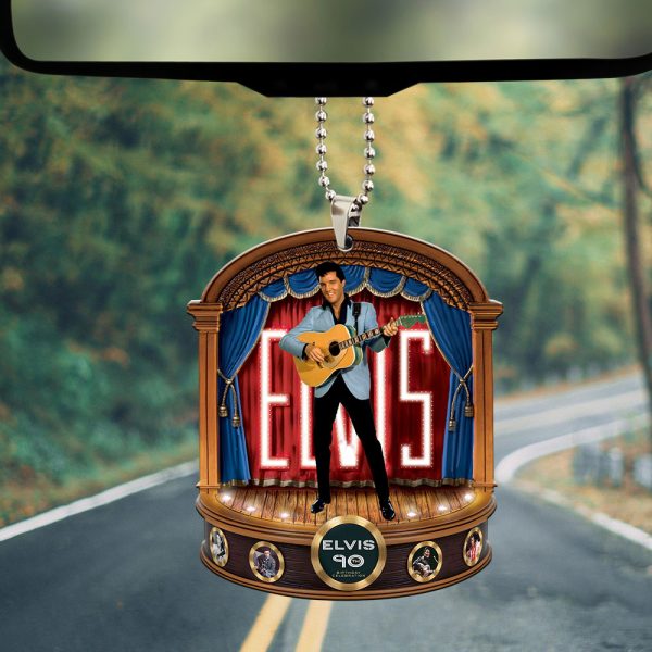 Elvis Presley Custom Shape 2-sided Acrylic Car Ornament - MAITM 9282