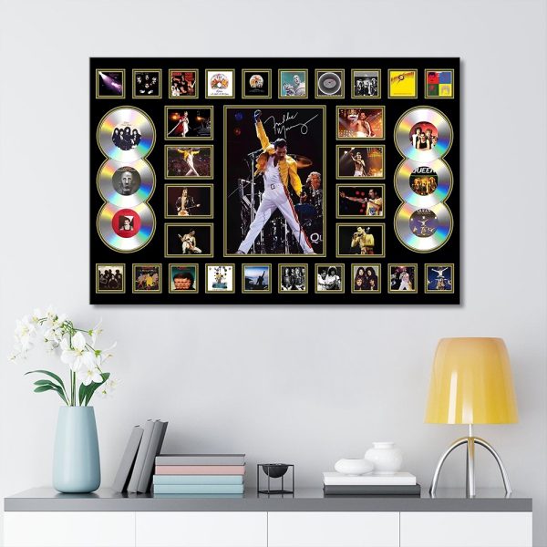 Freddie Mercury Rectangle Canvas With Inner Frame - MAITM 9077