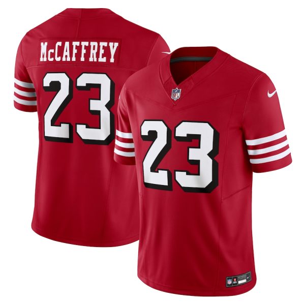 Men's San Francisco 49ers Christian McCaffrey Nike Scarlet Vapor F.U.S.E. Limited Jersey - GNE DROP282