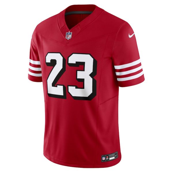 Men's San Francisco 49ers Christian McCaffrey Nike Scarlet Vapor F.U.S.E. Limited Jersey - GNE DROP282