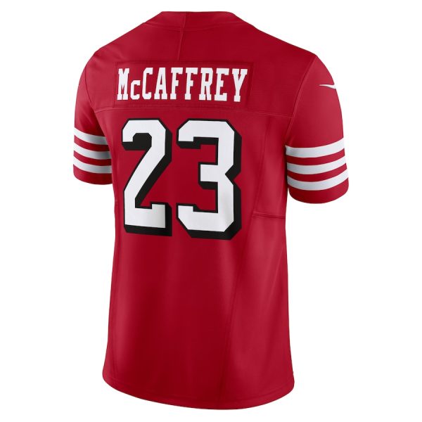 Men's San Francisco 49ers Christian McCaffrey Nike Scarlet Vapor F.U.S.E. Limited Jersey - GNE DROP282