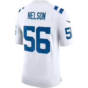 Men's Indianapolis Colts Quenton Nelson Nike White Vapor Limited Jersey - GNE DROP367