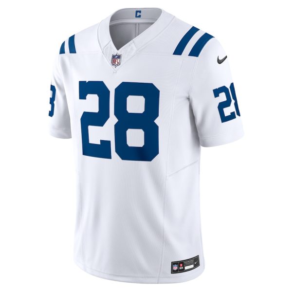 Men's Indianapolis Colts Jonathan Taylor Nike White Vapor F.U.S.E. Limited Jersey - GNE DROP368