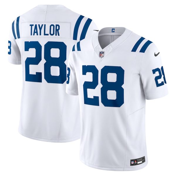 Men's Indianapolis Colts Jonathan Taylor Nike White Vapor F.U.S.E. Limited Jersey - GNE DROP368