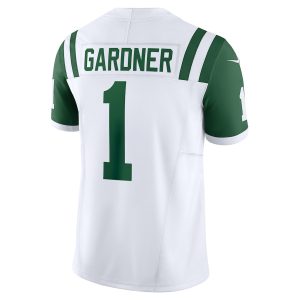Men's New York Jets Ahmad Sauce Gardner Nike White Classic Alternate Vapor F.U.S.E. Limited Jersey - GNE DROP410