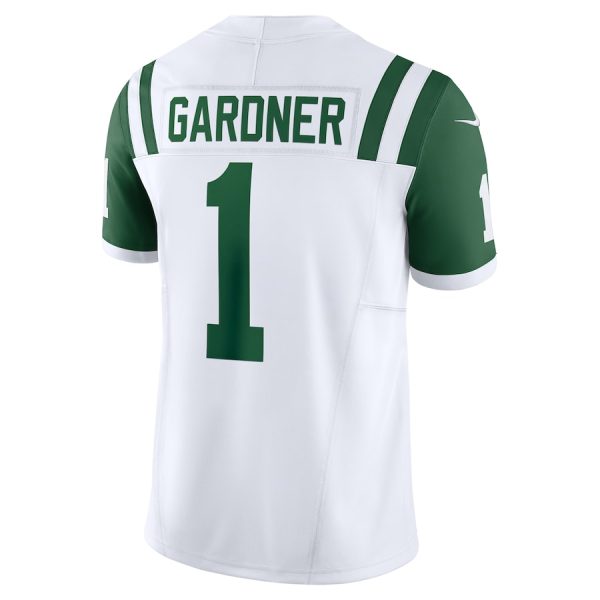 Men's New York Jets Ahmad Sauce Gardner Nike White Classic Alternate Vapor F.U.S.E. Limited Jersey - GNE DROP410