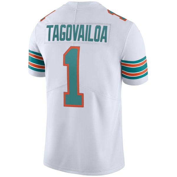 Men's Miami Dolphins Tua Tagovailoa Nike White 2nd Alternate Vapor Limited Jersey - GNE DROP512
