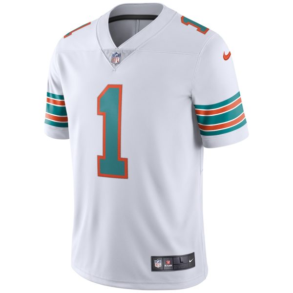Men's Miami Dolphins Tua Tagovailoa Nike White 2nd Alternate Vapor Limited Jersey - GNE DROP512
