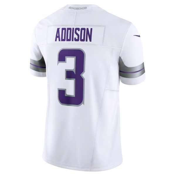Men's Minnesota Vikings Jordan Addison Nike White Alternate Vapor F.U.S.E. Limited Jersey - GNE DROP518