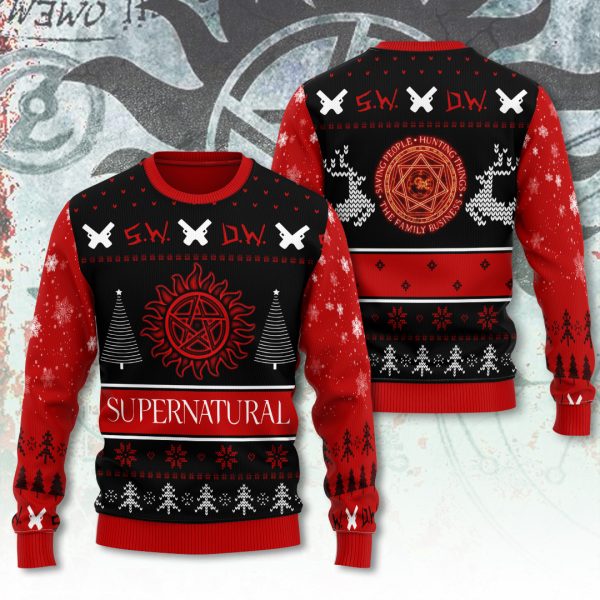 Supernatural 3D Ugly Sweater - GNE 2355
