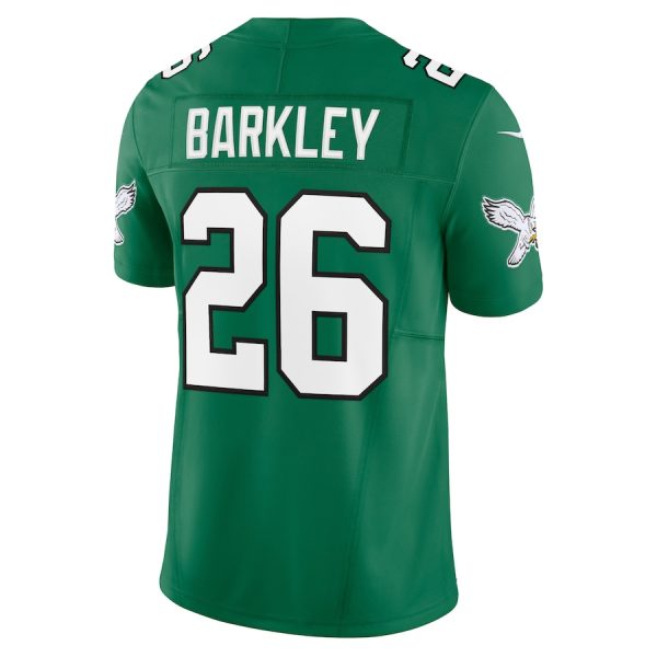 Men's Philadelphia Eagles Saquon Barkley Nike Kelly Green Alternate Vapor F.U.S.E. Limited Jersey - GNE DROP027
