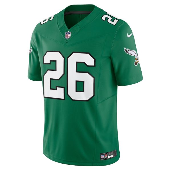 Men's Philadelphia Eagles Saquon Barkley Nike Kelly Green Alternate Vapor F.U.S.E. Limited Jersey - GNE DROP027