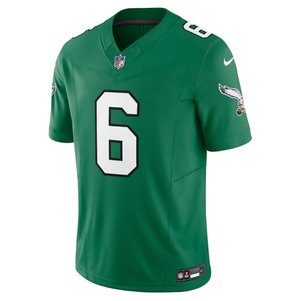 Men's Philadelphia Eagles DeVonta Smith Nike Kelly Green Vapor F.U.S.E. Limited Jersey - GNE DROP031