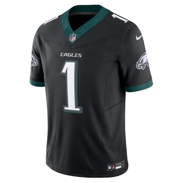 Men's Philadelphia Eagles Jalen Hurts Nike Black Alternate Vapor F.U.S.E. Limited Jersey - GNE DROP037