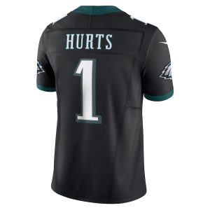 Men's Philadelphia Eagles Jalen Hurts Nike Black Alternate Vapor F.U.S.E. Limited Jersey - GNE DROP040