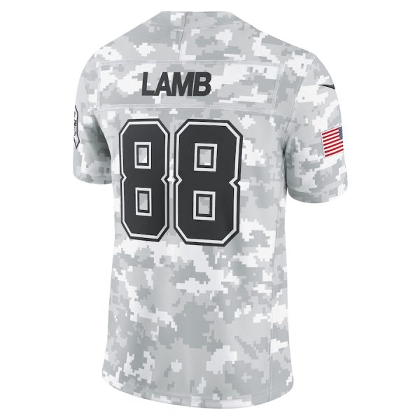 Men's Dallas Cowboys CeeDee Lamb Nike Arctic Camo 2024 Salute to Service Limited Jersey - GNE DROP061