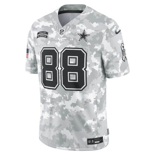 Men's Dallas Cowboys CeeDee Lamb Nike Arctic Camo 2024 Salute to Service Limited Jersey - GNE DROP061