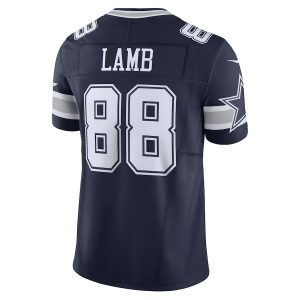 Men's Dallas Cowboys CeeDee Lamb Nike Navy Vapor F.U.S.E. Limited Jersey - GNE DROP062