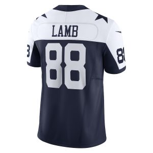 Men's Dallas Cowboys CeeDee Lamb Nike Navy Vapor F.U.S.E. Limited Jersey - GNE DROP065