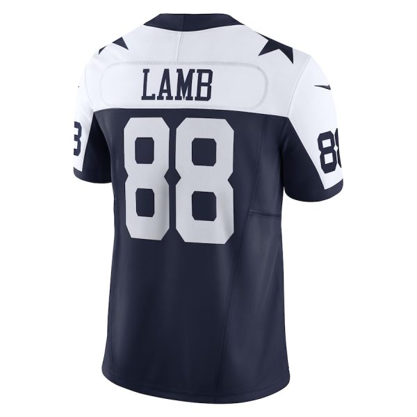 Men's Dallas Cowboys CeeDee Lamb Nike Navy Vapor F.U.S.E. Limited Jersey - GNE DROP065