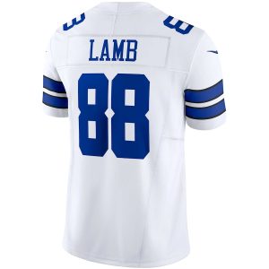 Men's Dallas Cowboys CeeDee Lamb Nike White Vapor F.U.S.E. Limited Jersey - GNE DROP066