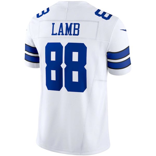 Men's Dallas Cowboys CeeDee Lamb Nike White Vapor F.U.S.E. Limited Jersey - GNE DROP066