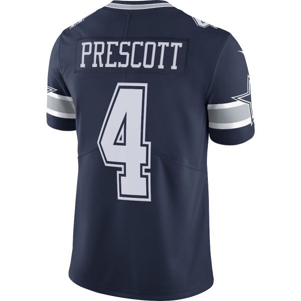Men's Dallas Cowboys Dak Prescott Nike Navy Vapor Limited Player Jersey - GNE DROP069