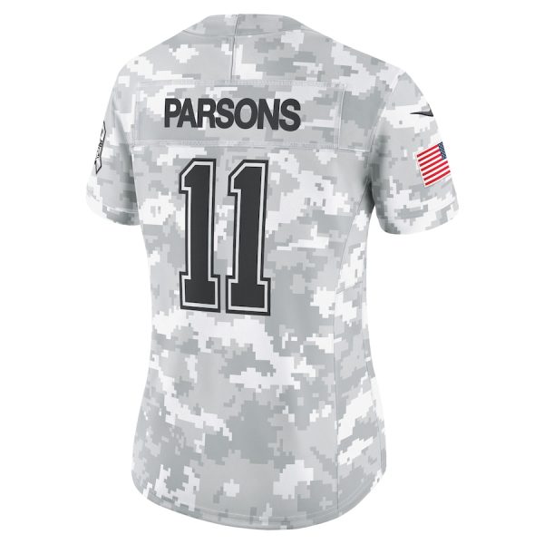 Women's Dallas Cowboys Micah Parsons Nike Arctic Camo 2024 Salute to Service Limited Jersey - GNE DROP071