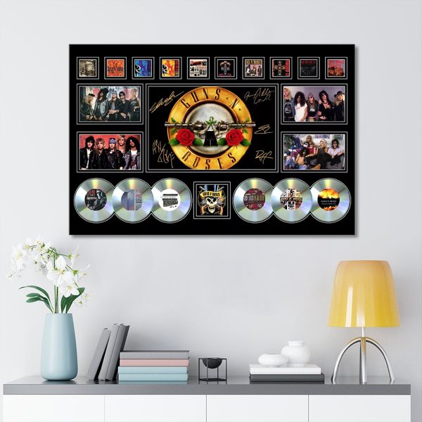 Guns N' Roses Rectangle Canvas With Inner Frame - MAITM 9390