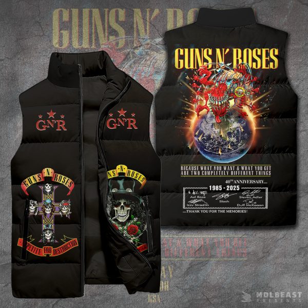 Guns N' Roses 3D Down Vest - TANTN 10049