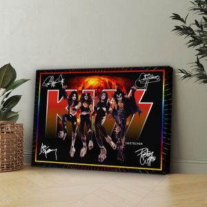 Kiss Band Rectangle Canvas With Inner Frame - HOATT 7354