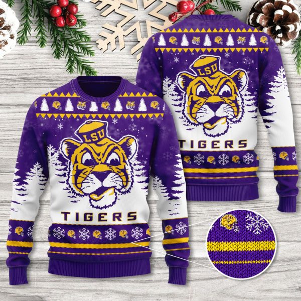 LSU Tigers Football 3D Ugly Sweater - TANTN 9827