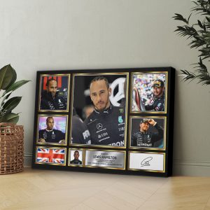 Lewis Hamilton Rectangle Canvas With Inner Frame - HOATT 7558