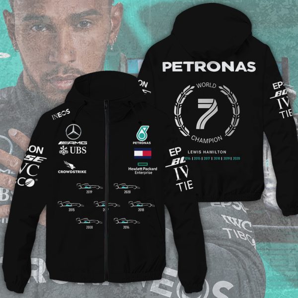 Lewis Hamilton x Mercedes-AMG Petronas F1 3D Windbreaker Jacket - MAITM 9181