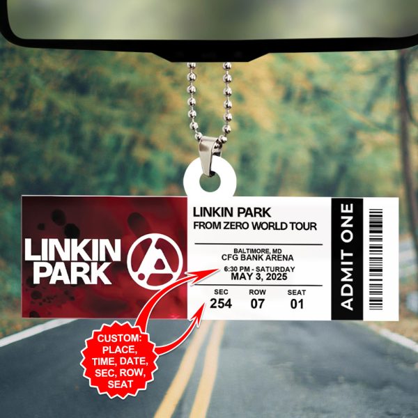 Personalized Linkin Park Custom Shape 2-sided Acrylic Car Ornament - HOATT 7587