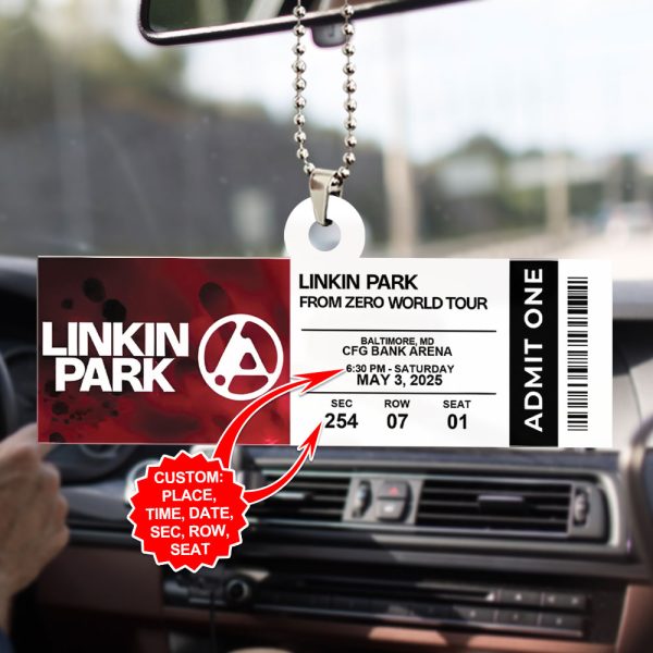 Personalized Linkin Park Custom Shape 2-sided Acrylic Car Ornament - HOATT 7587
