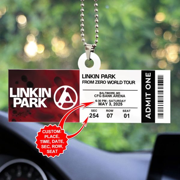 Personalized Linkin Park Custom Shape 2-sided Acrylic Car Ornament - HOATT 7587
