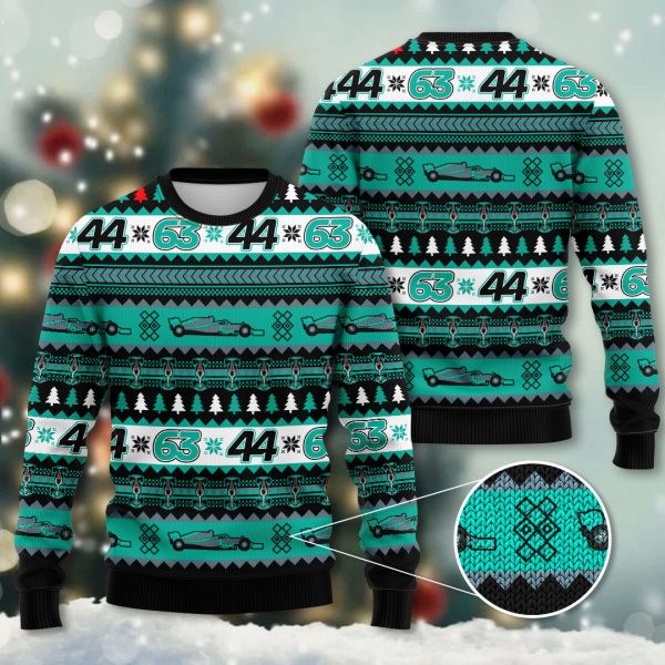 Mercedes-AMG Petronas F1 3D Ugly Sweater - HOATT 7398