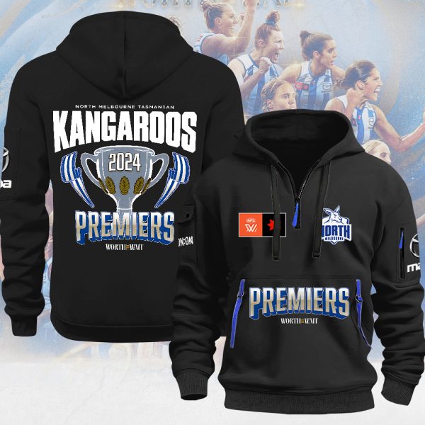 North Melbourne FC 2D Quarter Zip Hoodie - MAITM 9066