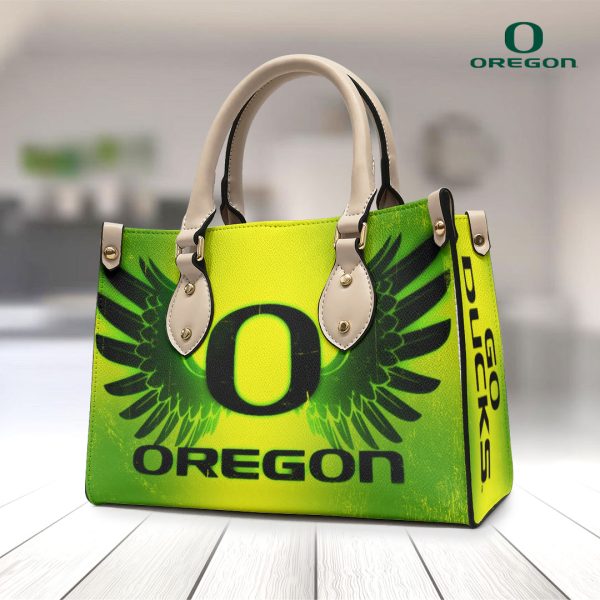 Oregon Ducks Football Leather HandBag - VANDH 4108