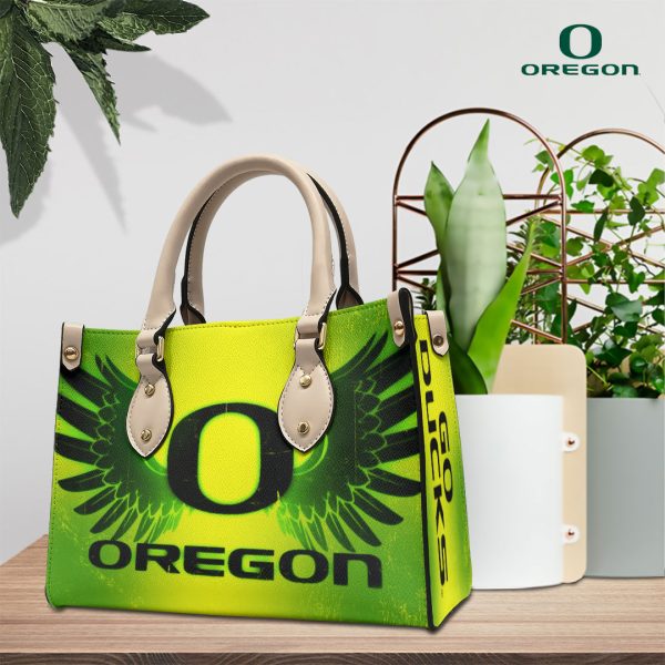 Oregon Ducks Football Leather HandBag - VANDH 4108