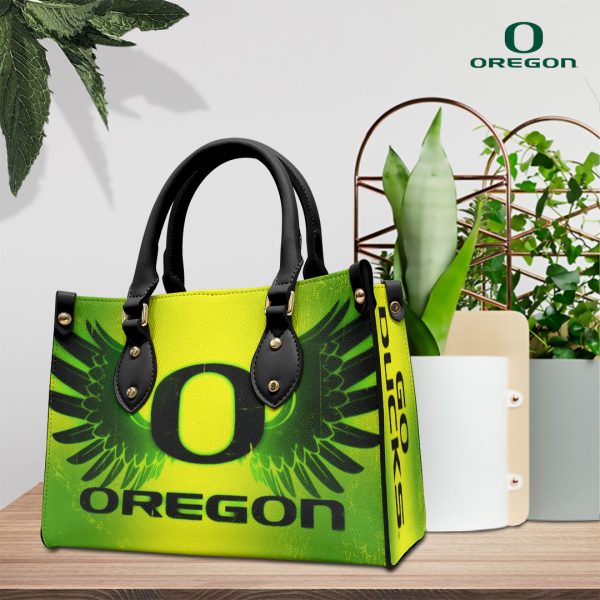 Oregon Ducks Football Leather HandBag - VANDH 4108