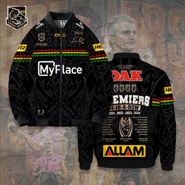 Penrith Panthers 3D Bomber Puffer Jacket - TANTN 9913