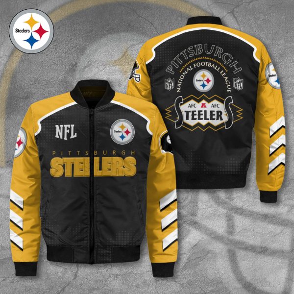 Pittsburgh Steelers 3D Bomber Jacket - VANDH 4076