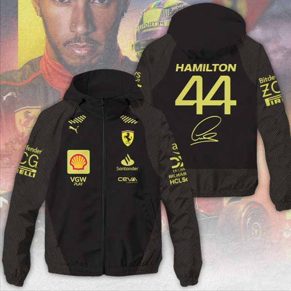 Lewis Hamilton x Scuderia Ferrari 3D Windbreaker Jacket - MAITM 9287