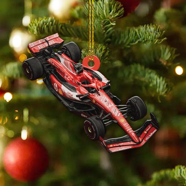 Lewis Hamilton x Scuderia Ferrari Custom Shape 2-sided Acrylic Ornament - TANTN 10108.1