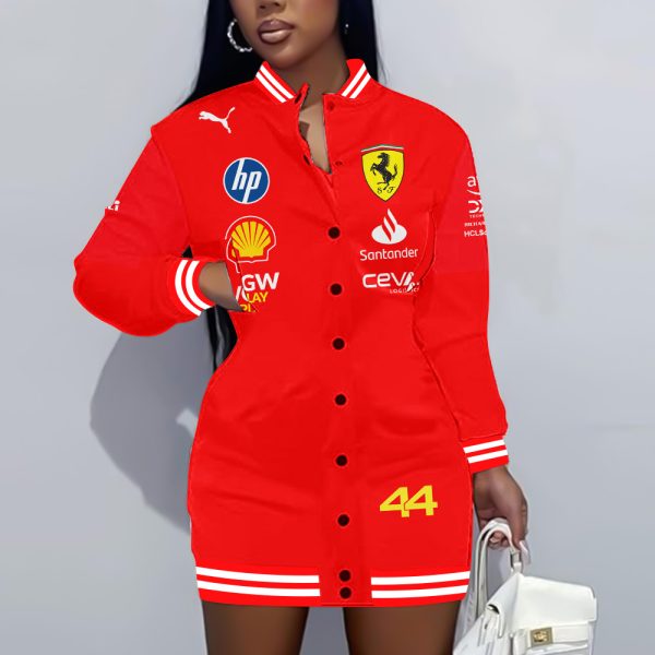 Scuderia Ferrari x Lewis Hamilton 3D Women's Long Jersey - TANTN 9929