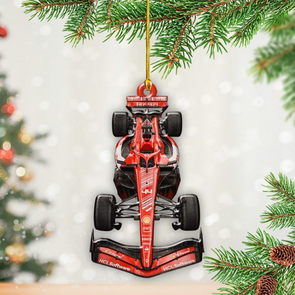 Lewis Hamilton x Scuderia Ferrari Custom Shape 2-sided Acrylic Ornament - TANTN 10109